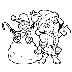 Dora coloring pages