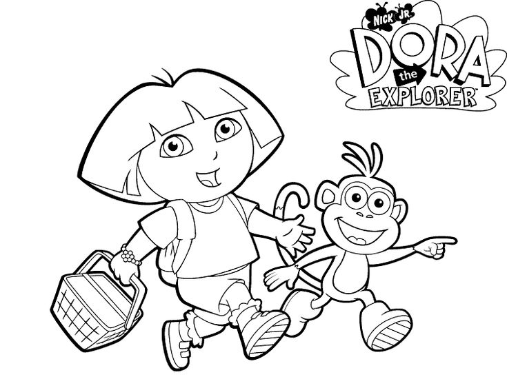 Coloring page detailed coloring pages dora coloring cartoon coloring pages