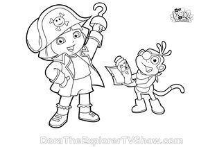 Dora pirate adventure printables hello kitty colouring pages halloween coloring pages halloween coloring