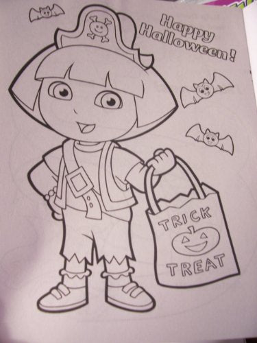 Dora the explorer holiday coloring activity book halloween dora c â