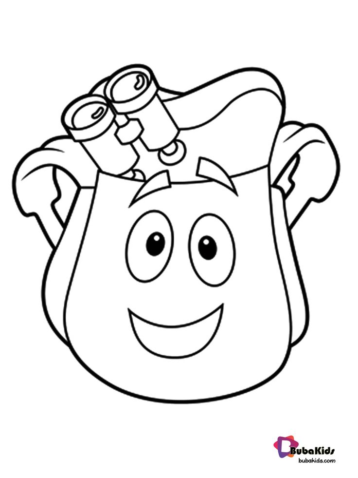 Dora explorer backpack rescue bag with map free download and printable collection of cartoon coloring pages for teenaâ rescue bags dora cartoon coloring pages