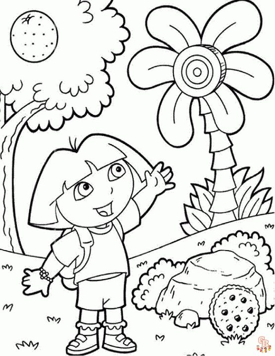 Fun and engaging dora coloring pages for kids