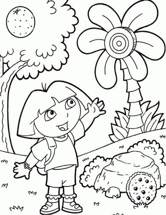 Coloring pages for dora the explorer dora coloring cartoon coloring pages cute coloring pages