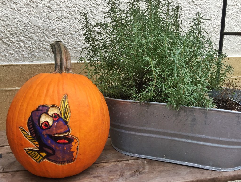 Dory pumpkin carving