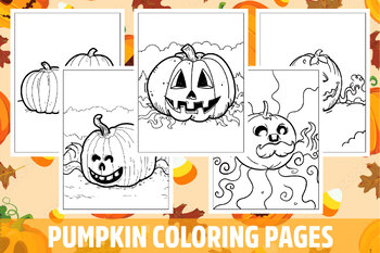 Pumpkin coloring pages for kids girls boys teens birthday school activity
