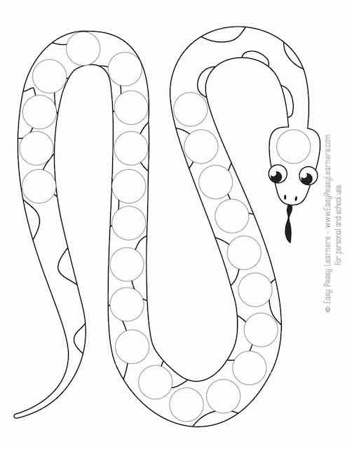 Free rainforest animals do a dot printables