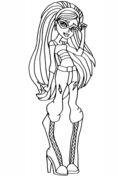 Ghoulia yelps coloring pages free coloring pages