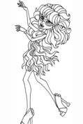 Ghoulia yelps coloring pages free coloring pages