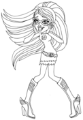 Ghoulia yelps coloring pages free coloring pages