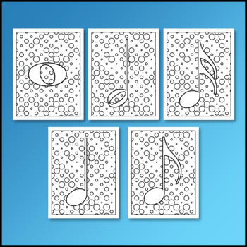 Dot day music coloring pages
