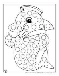 Ocean dot coloring pages woo jr kids activities childrens publishing
