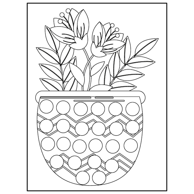 Premium vector easter dot marker coloring pages for kids