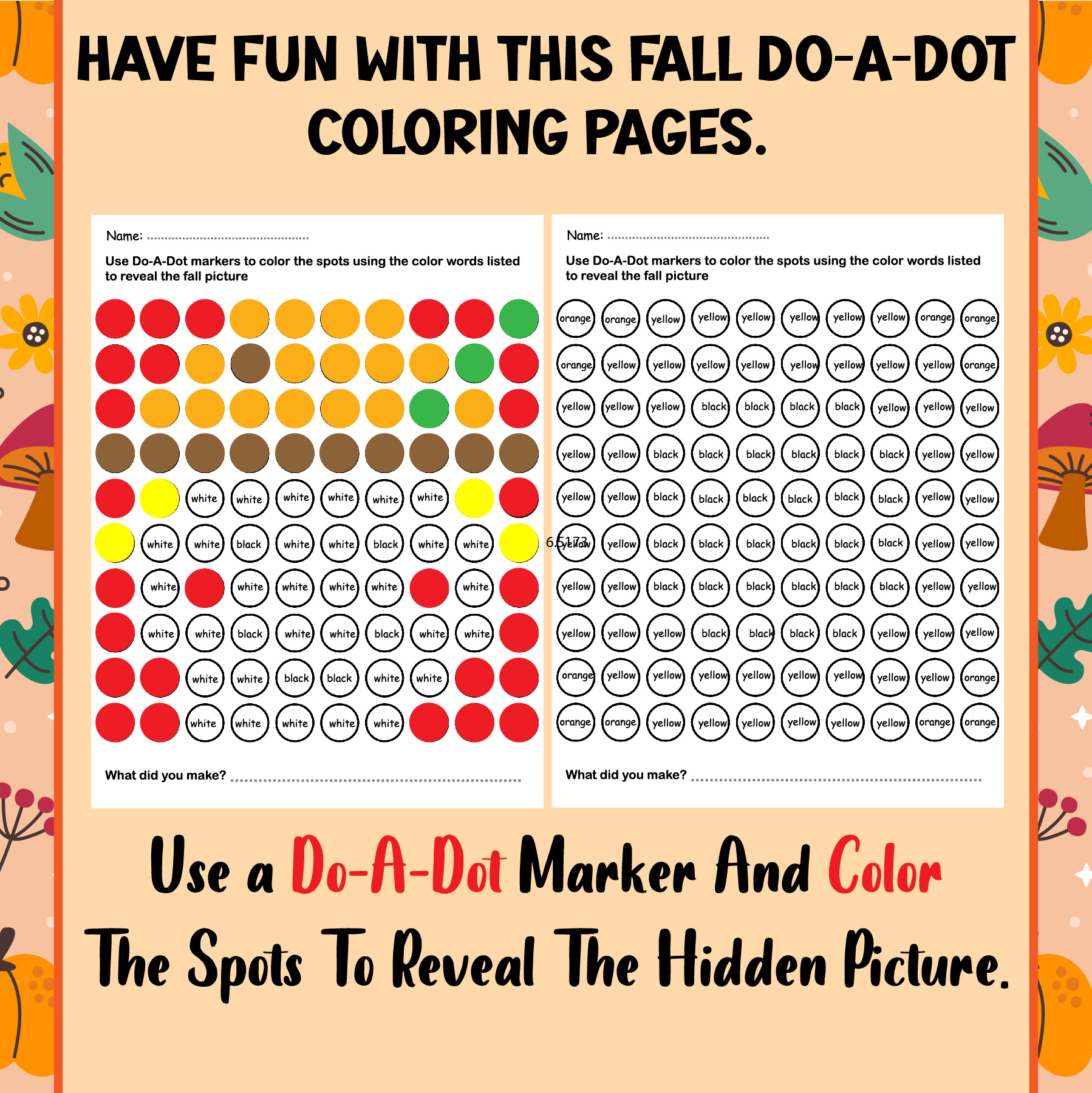 Fall time activities