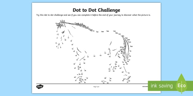 Dot to dot for kids