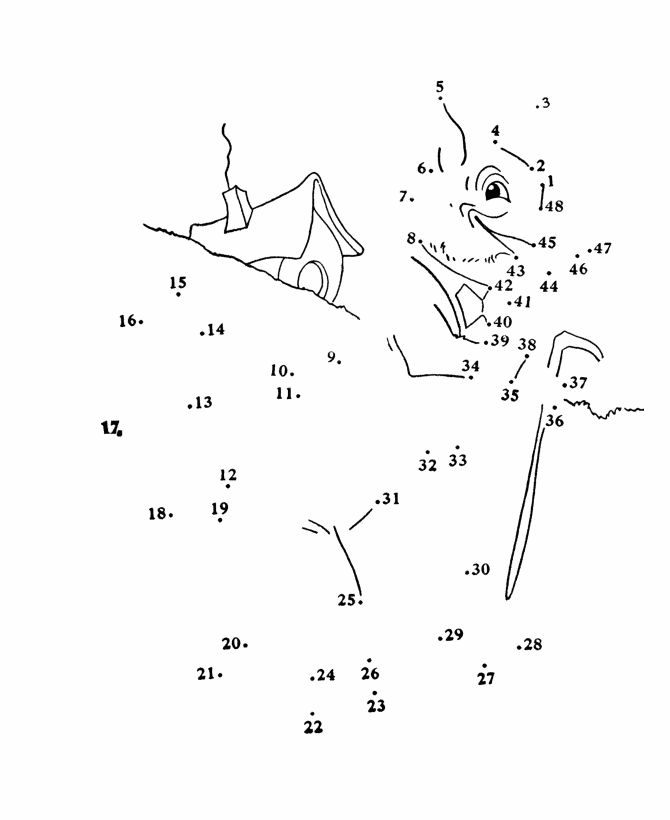 Bluebonkers dot to dot coloring pages