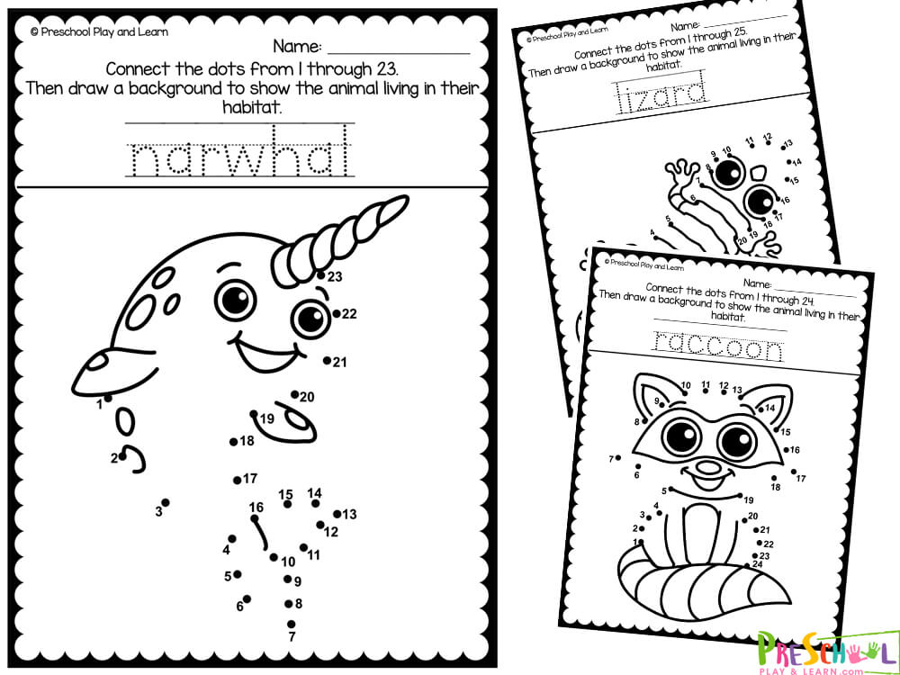 Ð free animal dot to dot printable worksheets