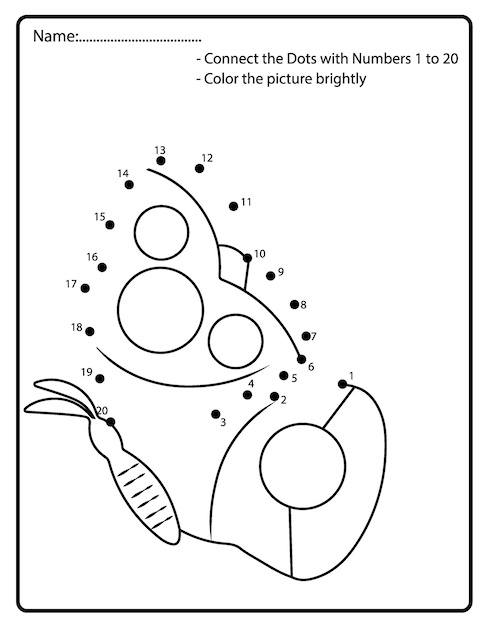 Premium vector dot to dot butterfly coloring page for kids dot to dot by numbers activity for kids and toddlers