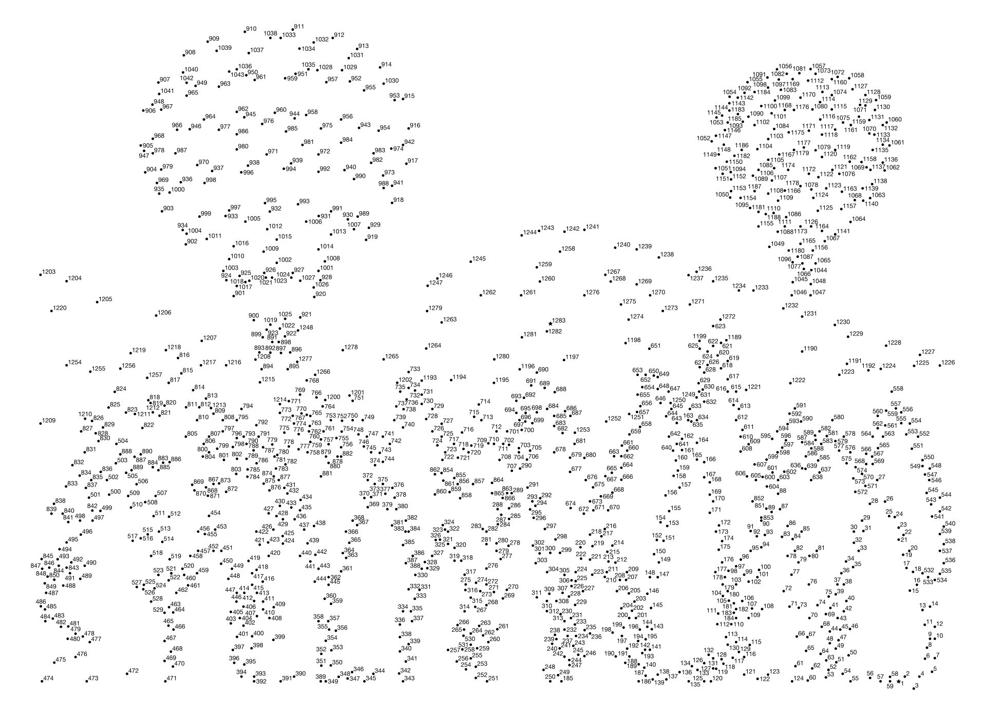 Best printable dot to dot pdf for free at
