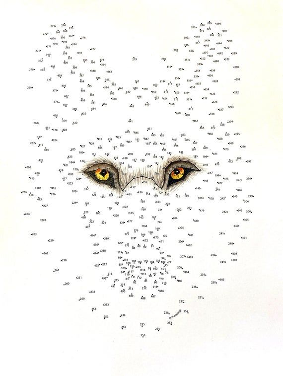 Wolf extreme dot to dot pdf activity and coloring page