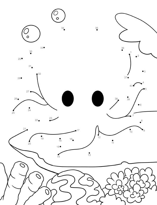 Dot to dot book for kids ages