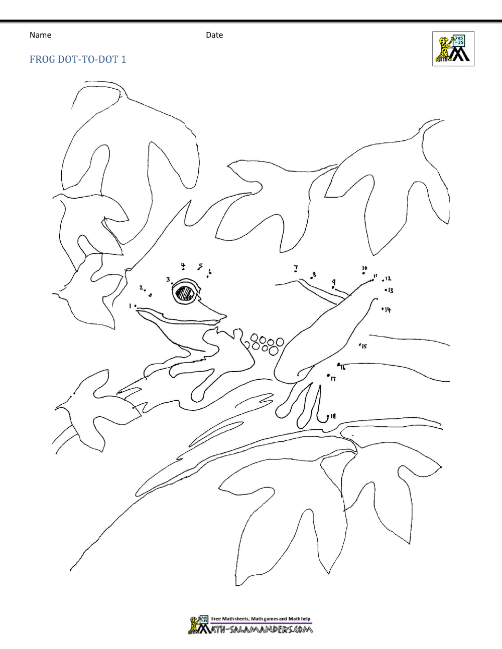 Dot to dot coloring pages up to
