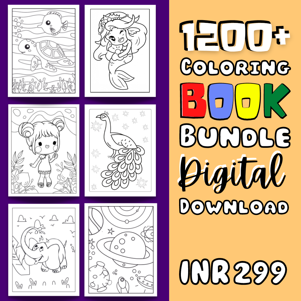 Coloring books pdf for kids and adults â instant download