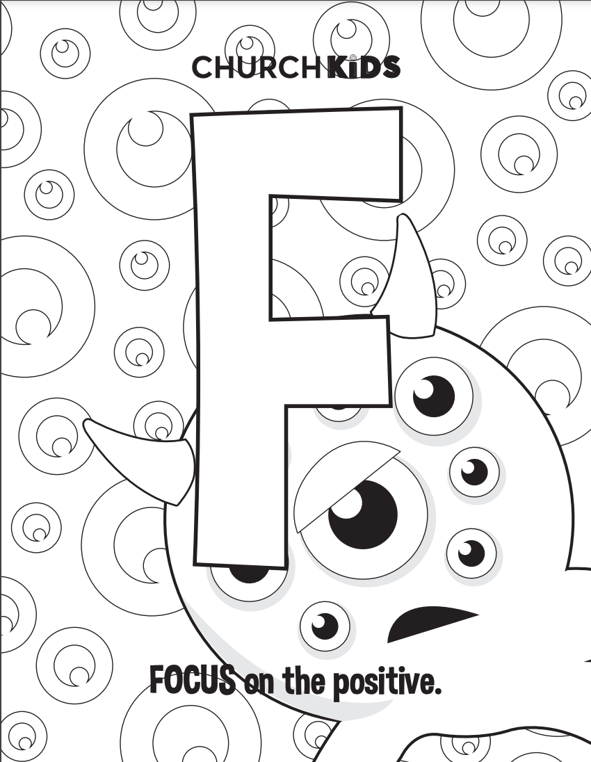 Coloring pages mind monsters for kids