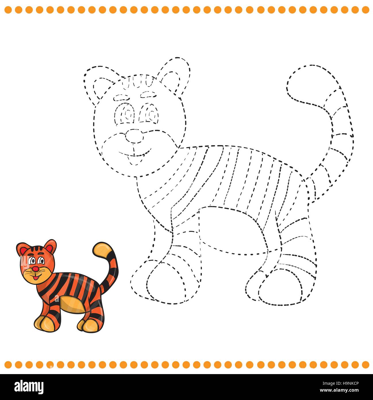 Connect the dots and coloring page