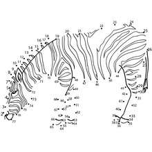 Tiger dot to dot game coloring pages
