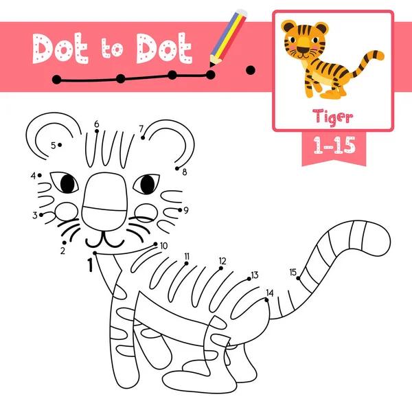 Dot dot educational game coloring book fox animals cartoon character stock vector by natchapohn