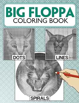 Big floppa dots lines spirals coloring book fabulous coloring pages with spiroglyphics art for all ages with unique easy and relaxing design world painting libros