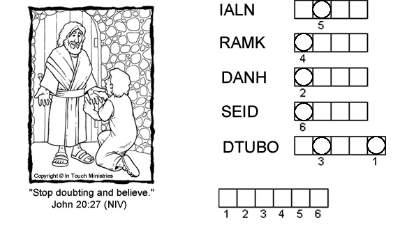 Doubting thomas childrens sermons from sermonsk