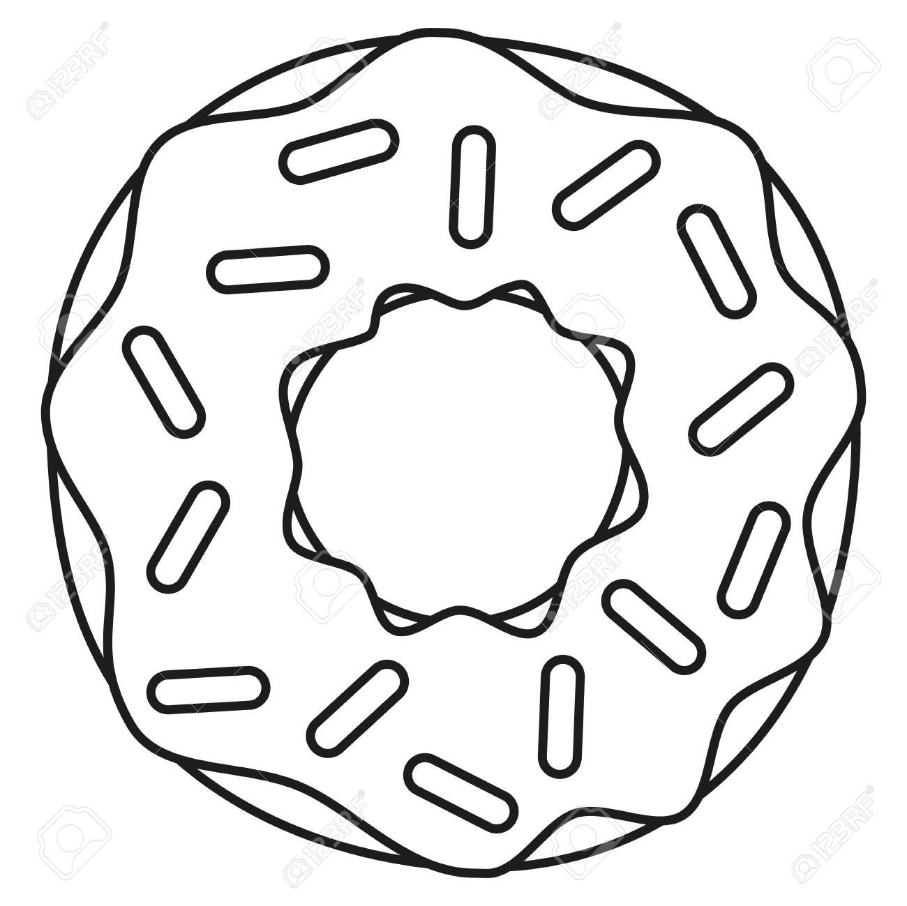 Inspired photo of donut coloring page
