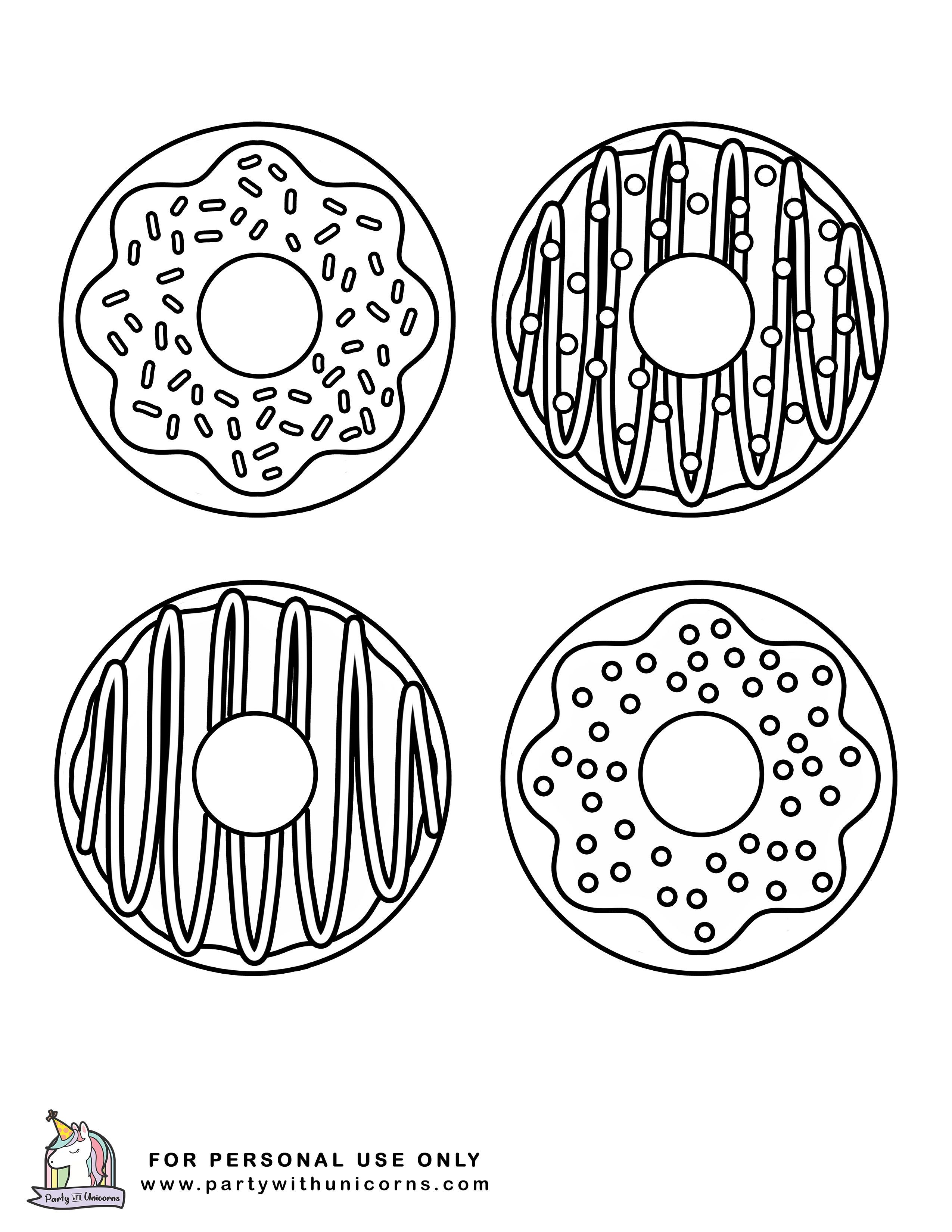 Donut coloring pages donut coloring page coloring pages to print coloring pages