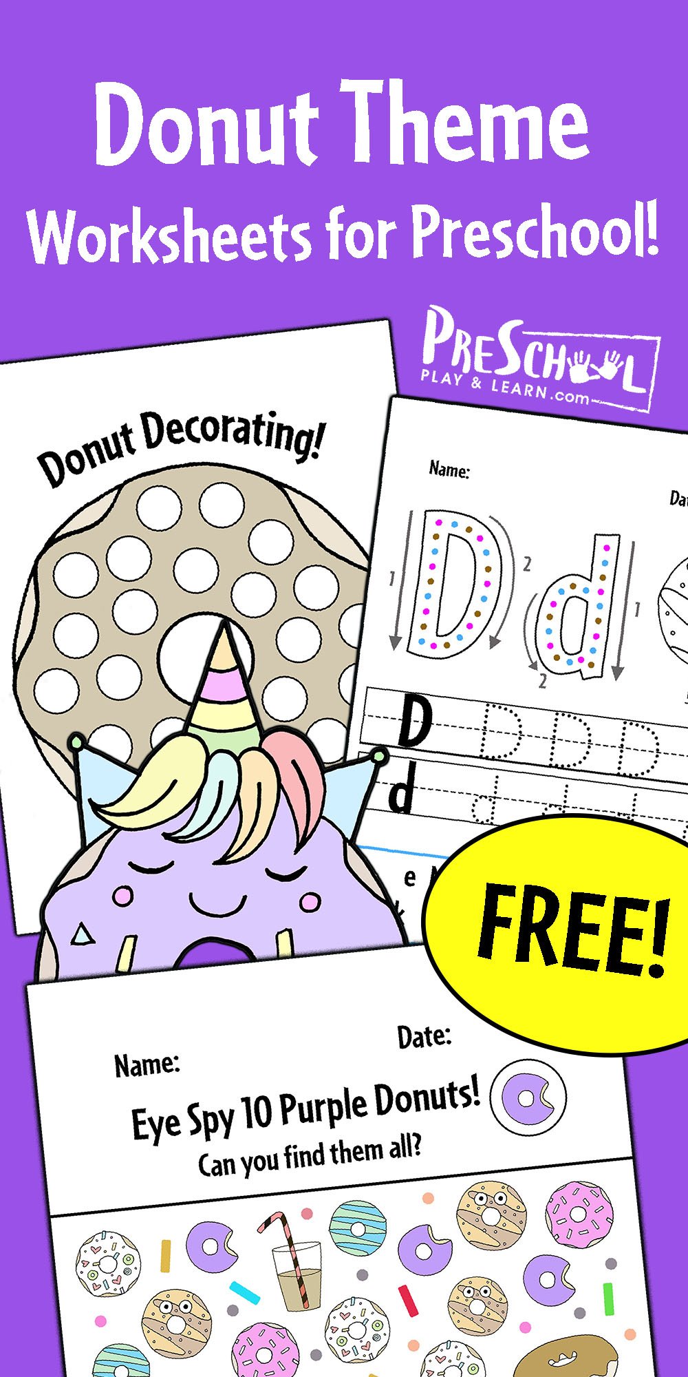 Ð free donut printables