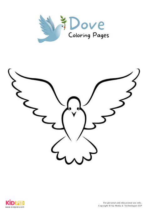 Dove colorg pages for kids â free prtables prtables free kids colorg pages colorg pages for kids