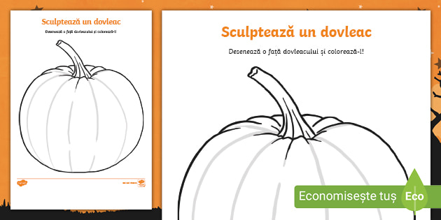 Desene cu dovleci de halloween