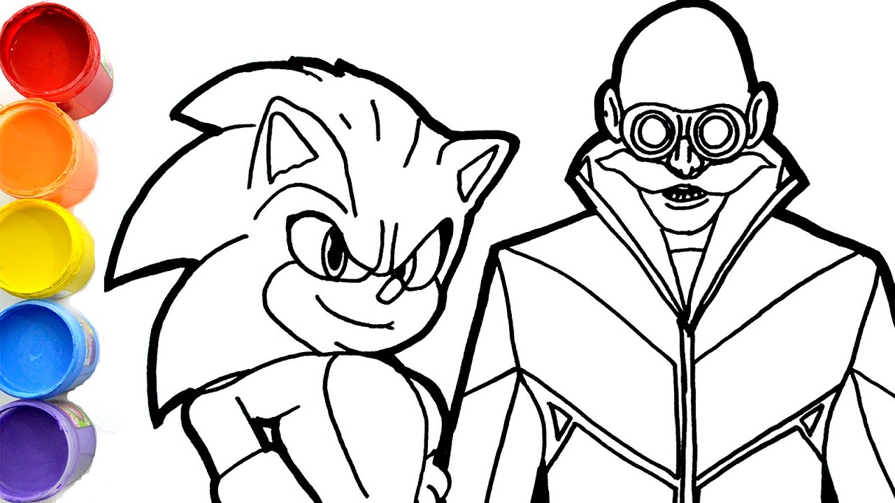 Ðð how to draw sonic the hedgehog with dr robotnik step by step tutorial