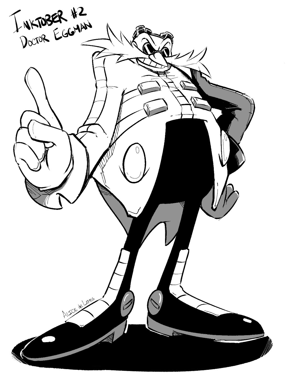 Alice alacroix on x day of inktober its dreggman drawing him was really fun i dont think i get to draw eggman a whole lot one of my favourite villains