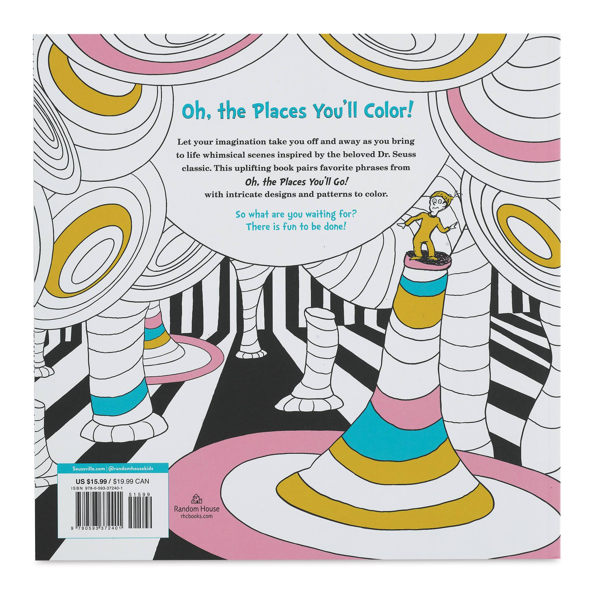Dr seusss oh the places youll go coloring book blick art materials