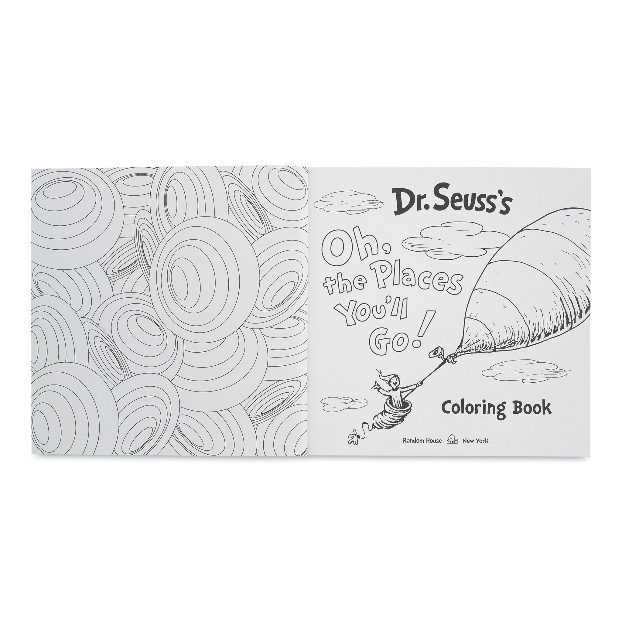 Dr seusss oh the places youll go coloring book blick art materials