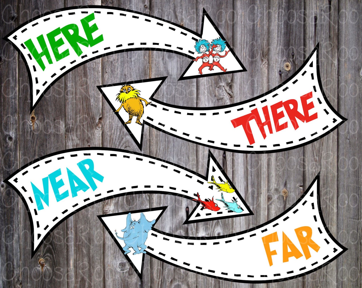 Printable dr seuss arrow template