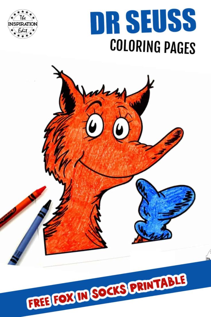 Fox in socks coloring pages