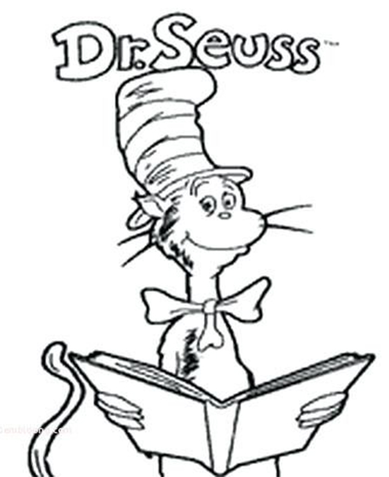 Free easy to print dr seuss coloring pages