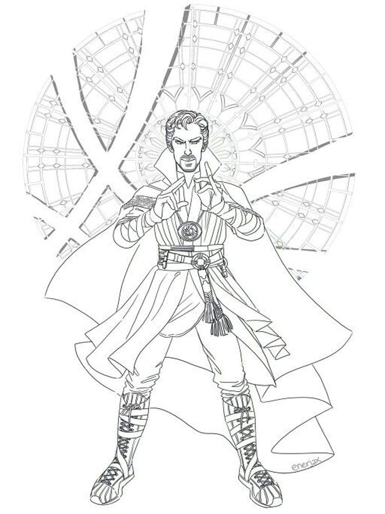 Free dr strange coloring pages download and print dr strange coloring pages avengers coloring pages doctor strange drawing avengers coloring