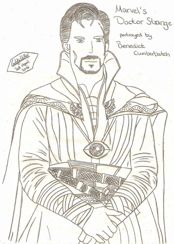 Doctor strange coloring picture by melaniespycar on