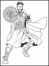 Doctor strange coloring pages printable for free download