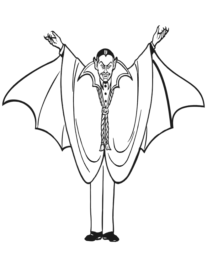 Dracula coloring pages