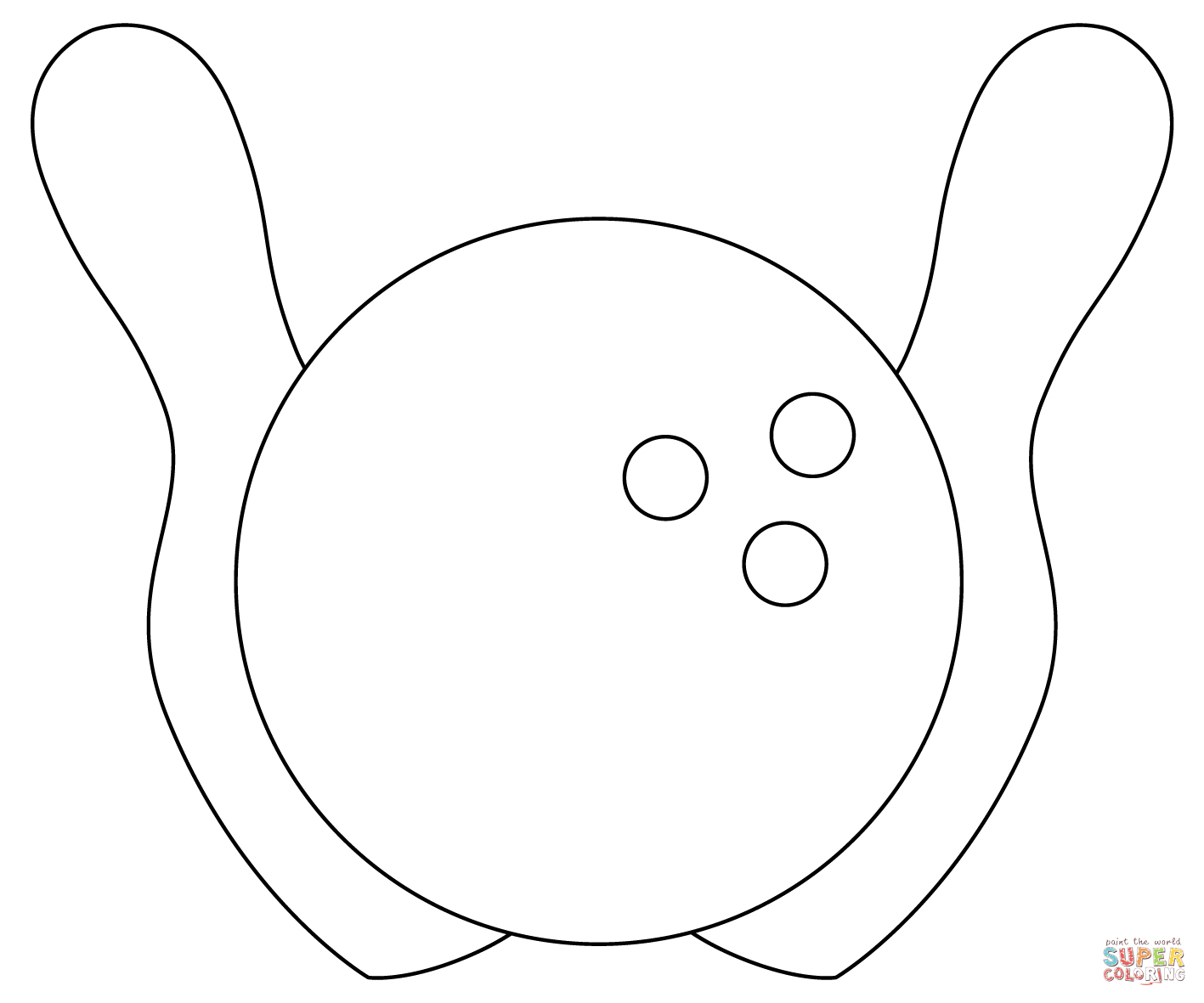 Bowling ball coloring page free printable coloring pages