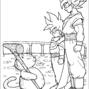 Dragon ball z coloring pages printable for free download